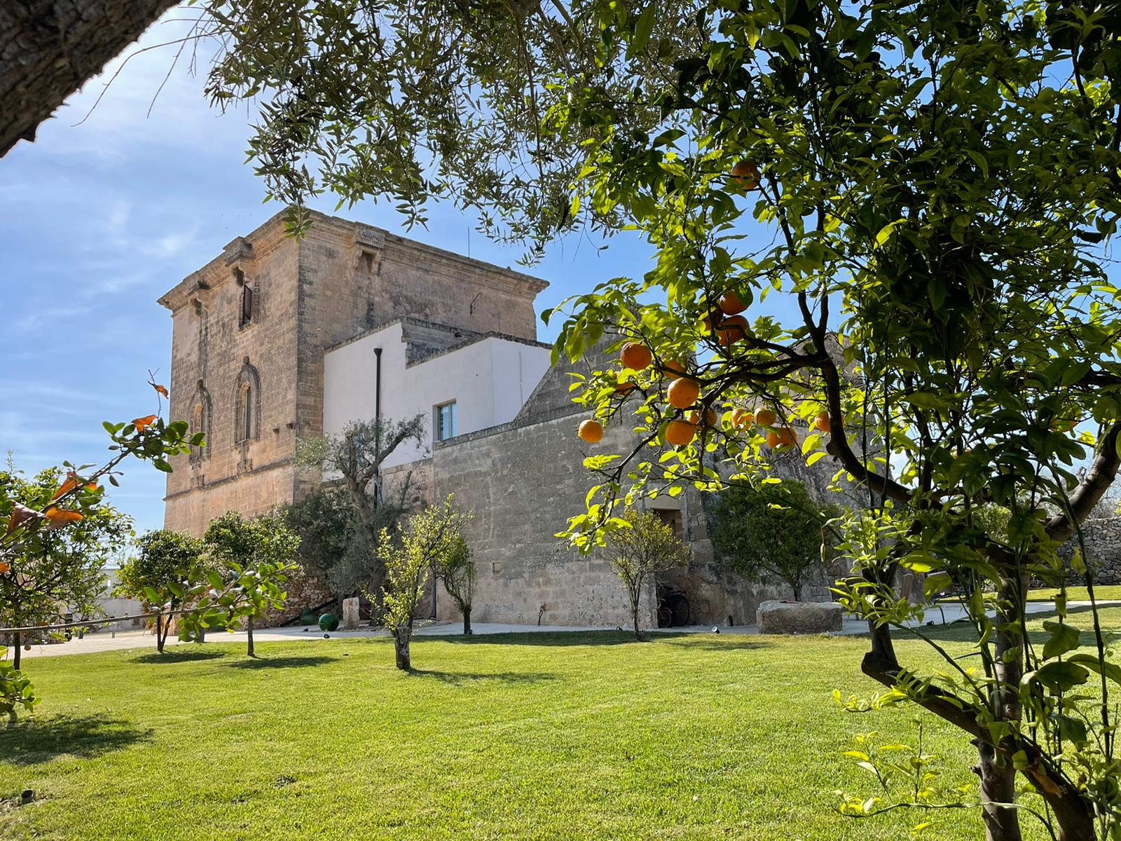 意大利阿普利亚的Masseria Trappeto Porto Cesareo Salento餐厅